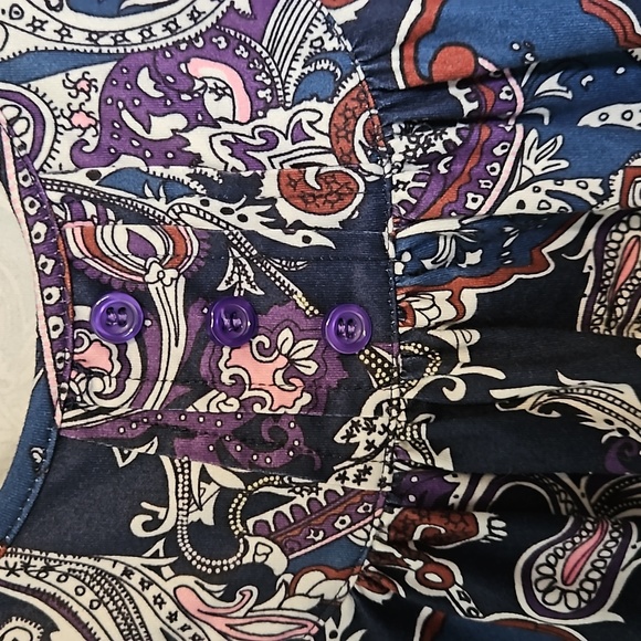 Halife multi color patterned sleeveless tank top - Picture 4 of 5